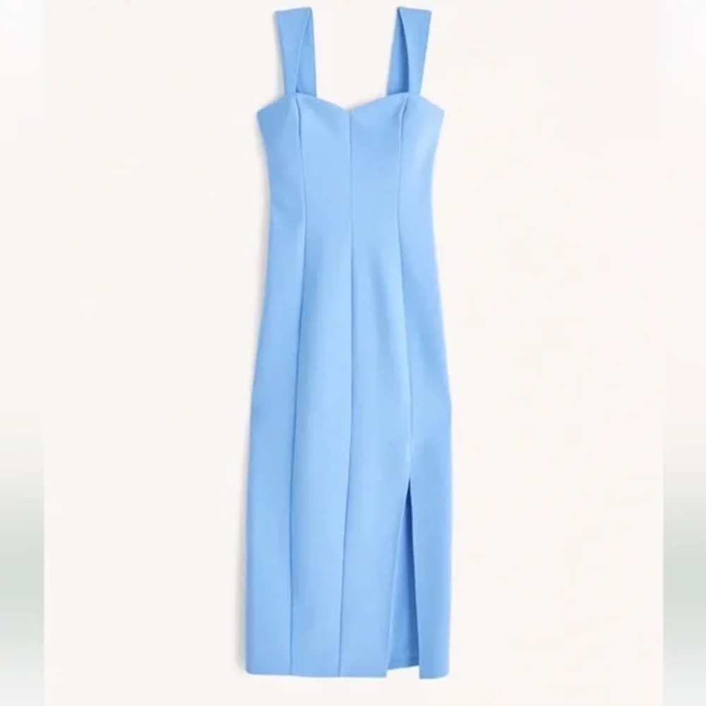 NWT Abercrombie & Fitch Strapless Blue Dress - Picture 6 of 6